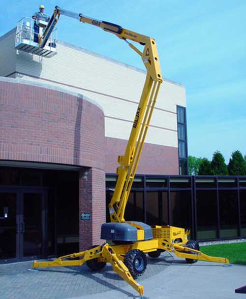 self propelled tower pillar jib crane