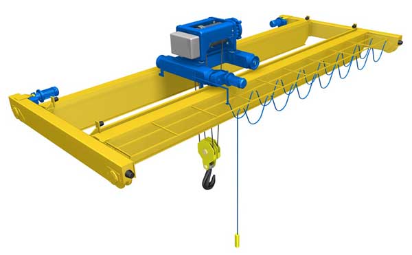 top running double girder crane