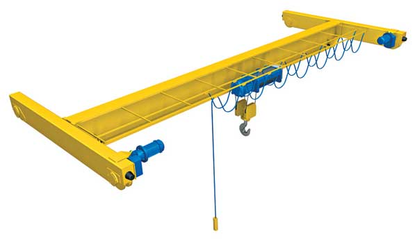top running single girder crane 