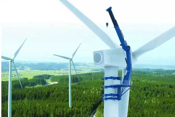 wind turbine crane for wind power equipment