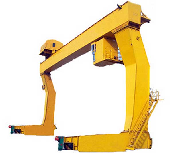 L type single girder gantry crane
